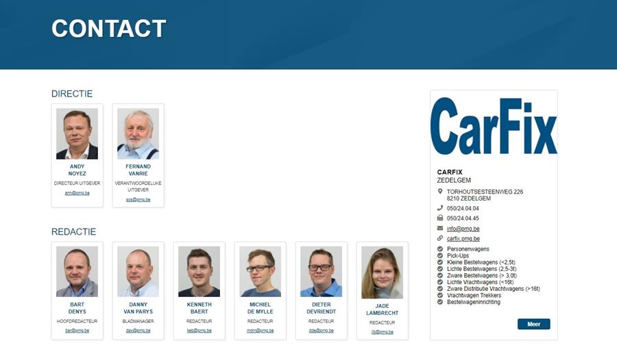 Online contactpagina's