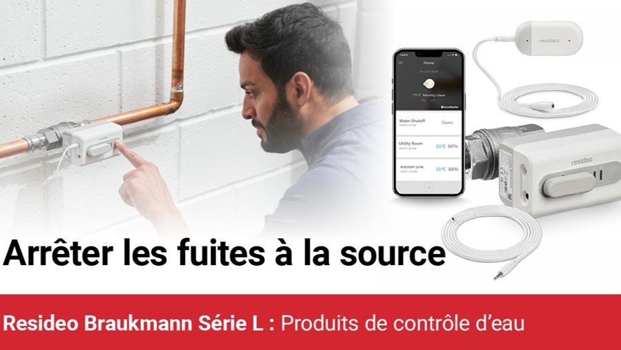 Protection complète contre les dégâts des eaux avec la série L de Resideo