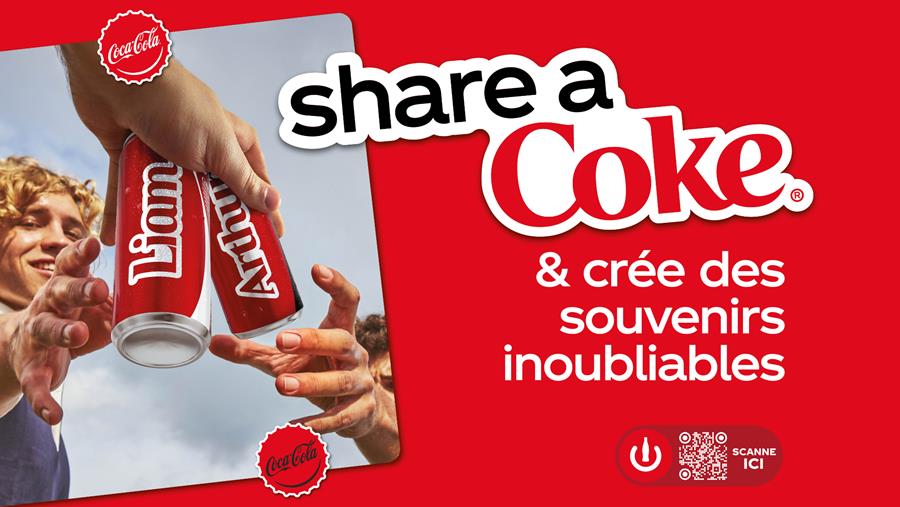 Coca-Cola relance sa campagne emblématique "Share a Coke"