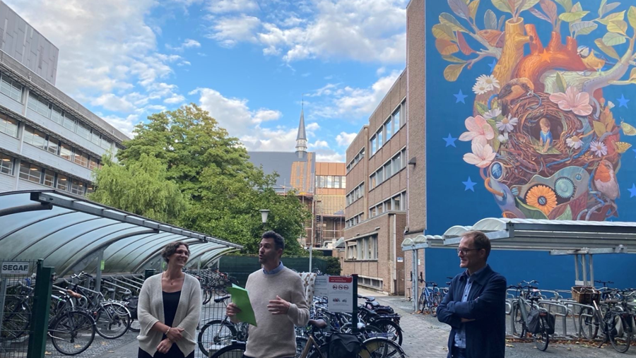 Durabilité: une fresque sur la façade de l'AZ Sint-Lucas de Gand